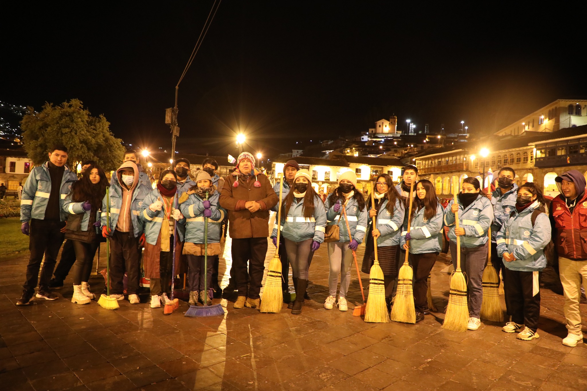MUNICIPALIDAD DEL CUSCO GARANTIZÓ ORDEN, LIMPIEZA Y SEGURIDAD DURANTE LA NOCHE DE LUCES Y SONIDO