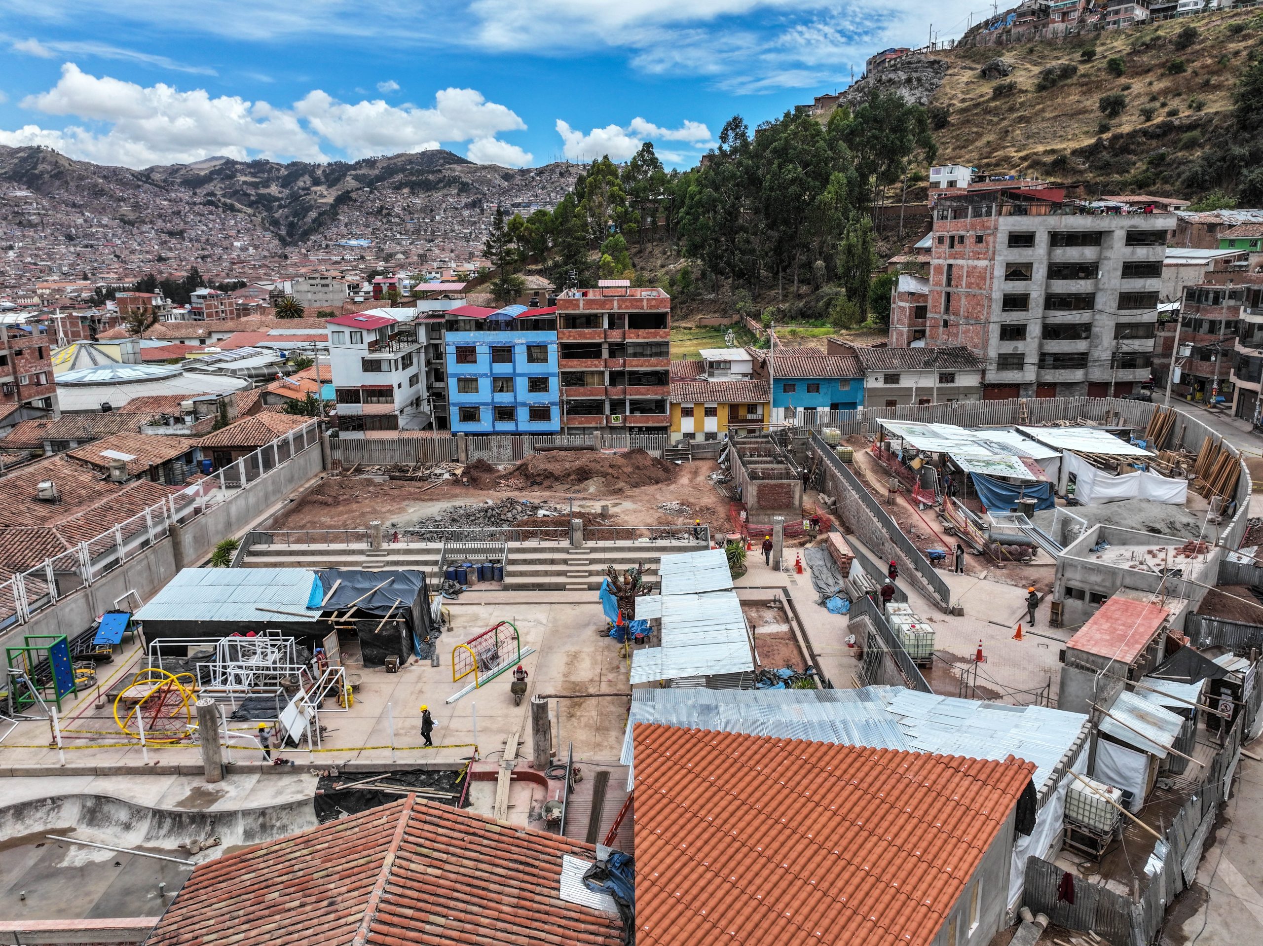 MUNICIPALIDAD DEL CUSCO CONSTRUYE UNO DE LOS PARQUES DEPORTIVOS MÁS GRANDES DE LA CIUDAD