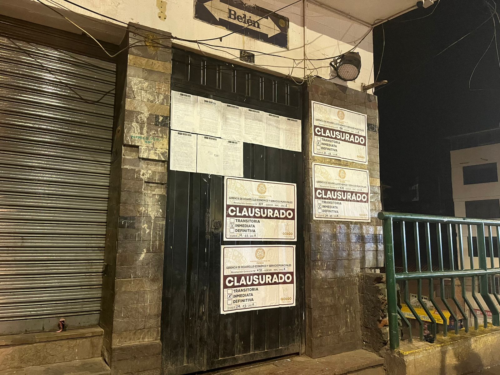 OPERATIVO NOCTURNO CONTUNDENTE: MUNICIPALIDAD DE CUSCO CLAUSURA DISCOTECA “BUNKER – TOKIO” EN CALLE BELÉN AL DETECTAR GRAVES IRRREGULARIDADES QUE PONIAN EN RIESGO A LA POBLACIÓN