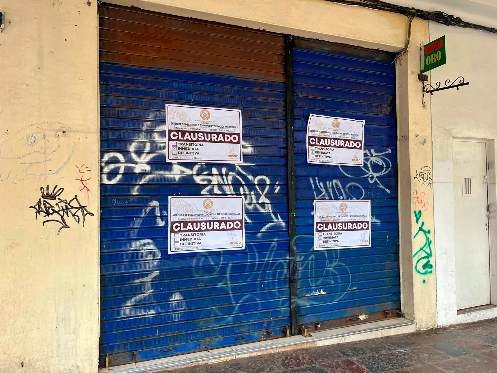 FIRME CONTRA LA INFORMALIDAD: MUNICIPALIDAD DEL CUSCO CLAUSURA LOCALES SIN CONDICIONES DE SEGURIDAD